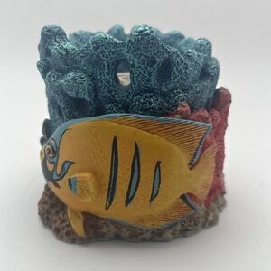 Vintage 1995 Figi Coral Reef w/ Fish & Starfish, New Votive Candle